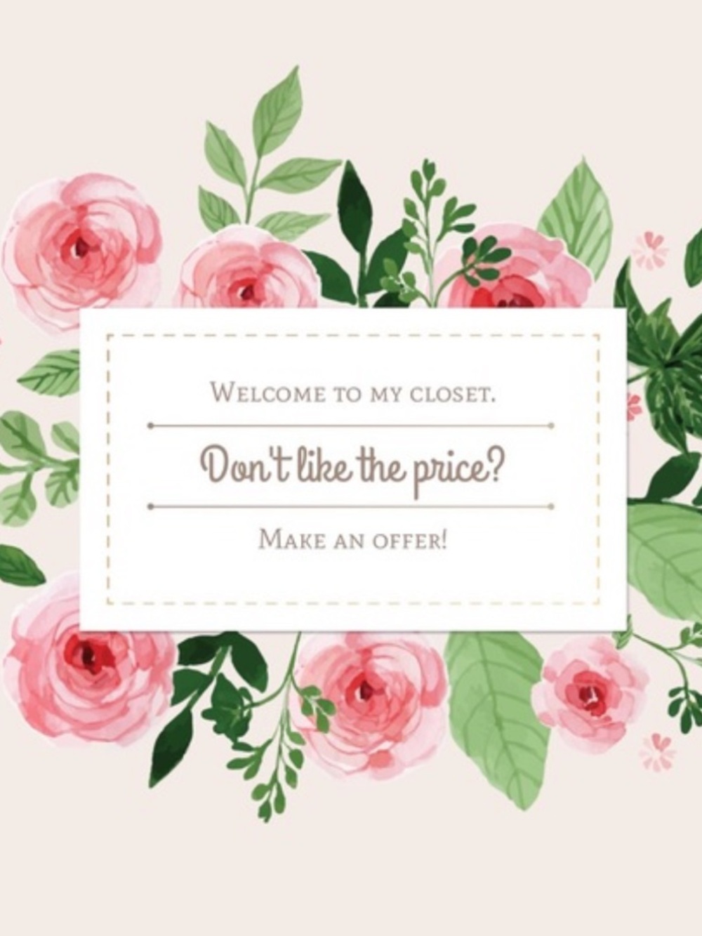 I accept most offers!! ALL offers welcomed!!